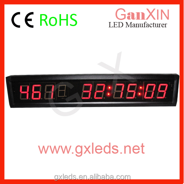 1.8 " 9 электроника из светодиодов настенные часы дисплей интегральная схема с секундомером для упражнение ремень грм