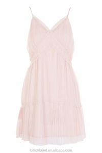 ul en capas vestido de niña Vestidos de Cóctel de Color Rosa antideslizante elegante tela del vestido de encaje sexy vestido - Product Image 4