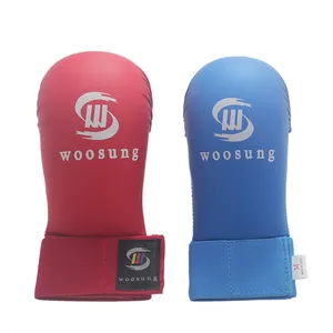 Sample Free Shipping Wkf Approved China Foam Sparring Karate Hand Protector Gloves Karate Mitts Gloves For Sale