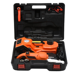 HF-EJ450(001) 3TON 12V Auto Electric <strong>Jack</strong> Wtih air <strong>Inflation</strong> Dual-function Horizontal Type Electric Hydraulic Bottle Floor <strong>Jack</strong> - Product Image 1