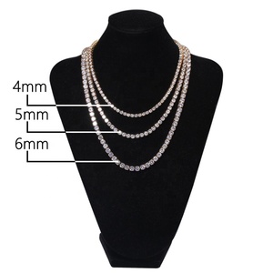 Hip Hop In Acciaio Inox di Grado AAAA Iced Out CZ Tennis Mens <span class=keywords><strong>Catena</strong></span> Delle Donne Della <span class=keywords><strong>Collana</strong></span> - Product Image 6