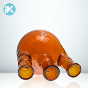 Estándar de alta calidad boca ámbar cuello 3 Fondo redondo frasco oblicua forma hirviendo frasco - Product Image 2