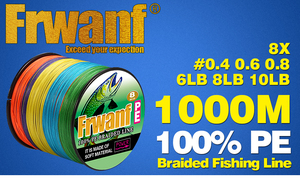 8 brins multicolore ligne de pêche au chat matériel de pêche outil de pêche sur glace 1000 mètres PE <span class=keywords><strong>tresse</strong></span> lignes de pêche - Product Image 3