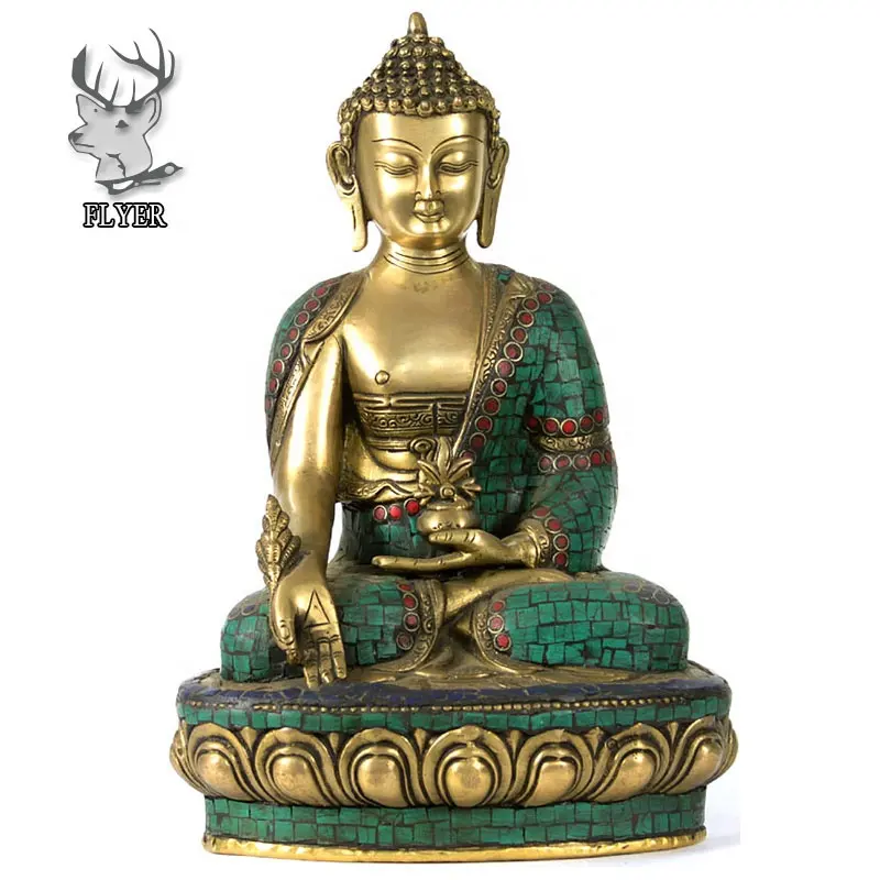 卸売チベット仏教神仏像手彫りブロンズ仏像