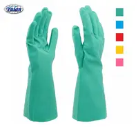 Зеленые нитриловые перчатки промышленного назначения