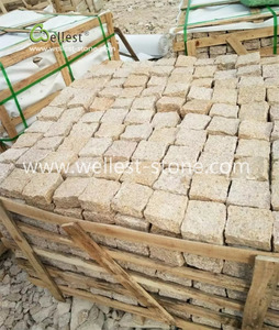 Giallo granito ciottoli <span class=keywords><strong>giardino</strong></span> pavimentazione in pietra - Product Image 2
