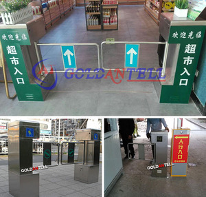 Chất lượng cao truy cập điều khiển turnstile rào cản với đầu đọc RFID cho trong nhà hoặc ngoài trời Câu lạc bộ trực tiếp từ nhà cung cấp nhà máy - Product Image 3