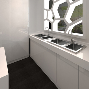 Meuble d'îlot de cuisine moderne très demandé avec finition laquée métallique, poignée intégrée, robinet et charnière pour la vente <span class=keywords><strong>en</strong></span> gros - Product Image 6