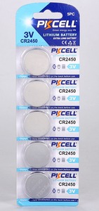 PKCELL Haute Capacité 600 mAh cr2450 3 v Lithium Pile Bouton Batterie cr 2450 Onglets de Soudure - Product Image 5