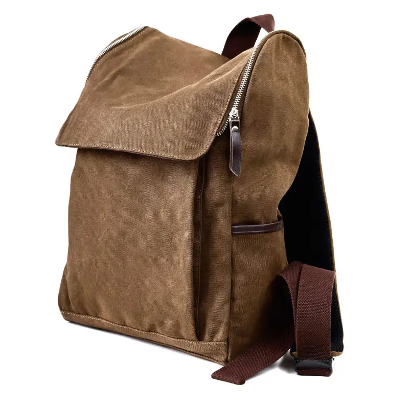 Kolej kampüs Retro sırt çantası OEM promosyon ucuz bilgisayar sırt çantası tuval moda sırt çantası
