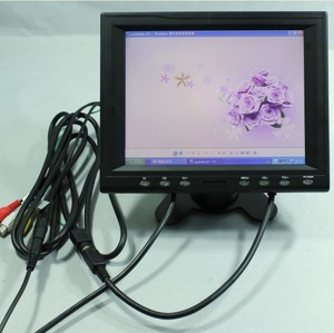 8 pulgadas 800*600 monitor lcd VGA + 2AV (PAL/NTSC) + entrada de audio para coche marcha atrás CCD - Product Image 5