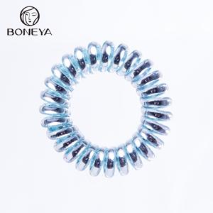 Phụ Nữ Mỏng Đầy Màu Sắc Đàn Hồi Nhựa Cao Su Dây Điện Thoại Dây Không Nhăn Tóc Ties Scrunchies Vòng Tóc - Product Image 5