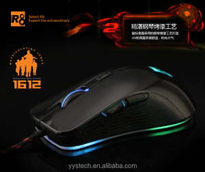 <span class=keywords><strong>Souris</strong></span> optique de jeu filaire R8 6d, disponible en noir et blanc, avec connexion USB, meilleure vente - Product Image 6