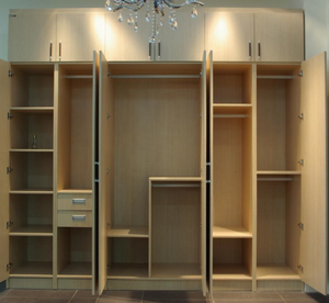 Fantaisie Chambre Armoire <span class=keywords><strong>Blanc</strong></span> Laque En Bois Armoire De Stockage Vêtements Placard - Product Image 2
