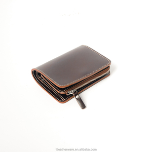 <b>Brown</b> Veg Tanned Leather Bifold <b>Wallet</b> for <b>Man</b> - Product Image 4