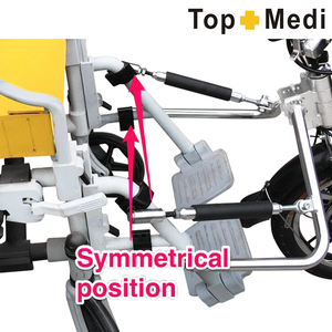 Tricycle fauteuil roulant vélos à main Scooters pour <span class=keywords><strong>handicapés</strong></span> fournitures de thérapie de rééducation pour personnes âgées <span class=keywords><strong>handicapés</strong></span> alliage d'aluminium de qualité supérieure - Product Image 6