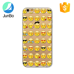 Drôle <span class=keywords><strong>Emoji</strong></span> transparent souple tpu imprimé cas pour iphone 6 - Product Image 5