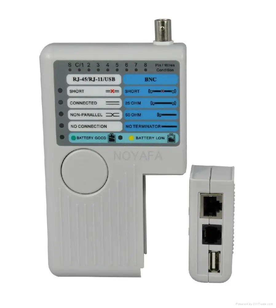 UN2F 4in1 Remote RJ11 RJ45 USB BNC Phone LAN Network Computer Cables Tester Mete
