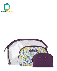2022 yeni ürünler özel makyaj çantası Funky boş tuval PU deri erkek çantası seyahat için kozmetik makyaj çantası