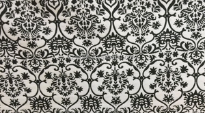 Clásico Blanco Y Negro Diseño Agradable Suave 100% Poliéster Tejido Brocado Textil para el Vestido - Product Image 4