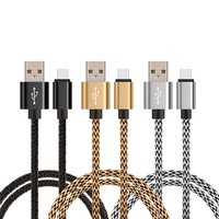 Grosir Harga Rendah 1 M/2 M/3 M Kabel Data USB Kabel Pengisian USB untuk Tipe C