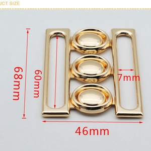 COOMAMUU Rettangolo di 60 Millimetri di Larghezza Cintura Fibbie In Metallo per Le Donne Giù Giacca Combinato Fissare Bottoni per Abbigliamento Accessori di Alimentazione - Product Image 2