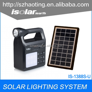 Superpower IS-1388S Portable solaire lampe de poche LED solaire Portable rechargeable torches 3 W solaire camping lumière - Product Image 4