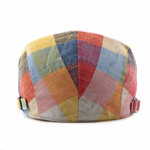 Cappello da uomo con cappuccio da uomo con berretto a forma di edera sottile in tessuto a quadri alla moda - Product Image 4