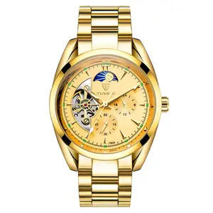 Tave-montre de marque oem pour hommes, horloge de luxe, automatique, vente en gros, chine, alibaba, 2018