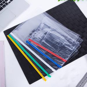 2021 Tùy Chỉnh Zip Khóa Tập Tin Túi A5 PVC Rõ Ràng Giữ Tập Tin - Product Image 4