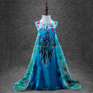 Muchachas <span class=keywords><strong>de</strong></span> los niños Vestidos vestido <span class=keywords><strong>de</strong></span> traje <span class=keywords><strong>de</strong></span> La Princesa <span class=keywords><strong>Anna</strong></span> <span class=keywords><strong>Elsa</strong></span> Congelado 2016 - Product Image 6