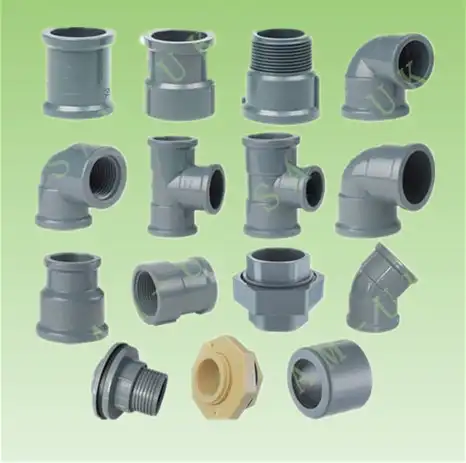 Fábrica al por mayor varios tamaños de suministro de agua inyección de plásticos técnicas de CPVC de tubería de PVC