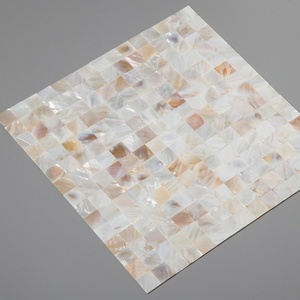 פסיפס מרובעים לבן backsplash אריח פנינה תאילנד מפעל תאילנד - Product Image 2
