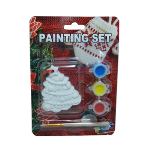 Noël bricolage impression artisanat pour enfant bricolage ornements de noël enfants arts artisanat couleur dessin céramique bricolage jouet peinture ensemble - Product Image 2