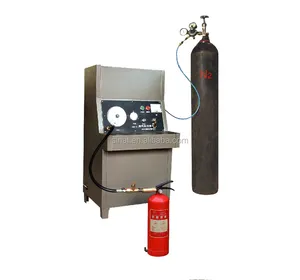Nitrogen filling machine for dry powder fire extinguisher