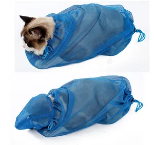 Pet Cat Shower Bathing Grooming Bag Cat Wash Bag
