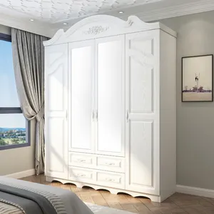 Armário de alta qualidade, 4 portas, design do armário, quarto, roupeiro, plástico, mdf, personalização, armário com gavetas, moderno