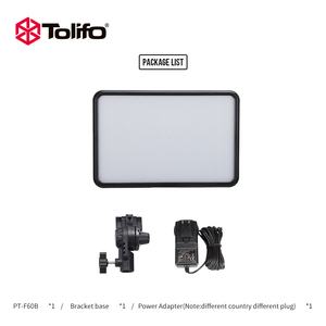TOLIFO PT-F60B Panneau LED bicolore 60W pour photographie, <span class=keywords><strong>film</strong></span>, vidéo, éclairage de studio, <span class=keywords><strong>streaming</strong></span> - Product Image 6
