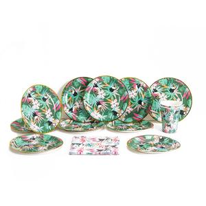 <span class=keywords><strong>Assiette</strong></span> en papier de fête décorations de fête dans la <span class=keywords><strong>jungle</strong></span> d'été assiettes en papier rondes personnalisées en vrac plat d'<span class=keywords><strong>assiette</strong></span> en papier de couleur moderne de voyage vente en gros - Product Image 3