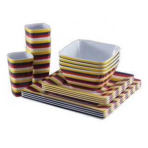 Bộ Đồ Ăn Melamine Vuông 16 Chiếc Cho Người - Product Image 2