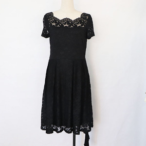 Vestido atractivo al por mayor para mujer madura vestido de noche de encaje - Product Image 4