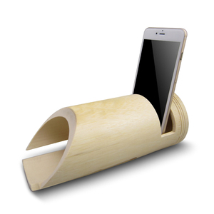 Altavoz de Madera, Altavoz Cilíndrico de Bambú, Altavoz de Mesa, Adorno de Audio para Mesa, Altavoz de Madera Ecológico - Product Image 1