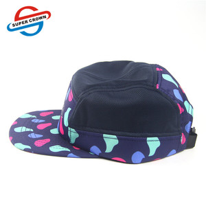 Al aire libre al diseño de su propio de sublimación impreso sombrero 5 Panel Snapback Cap - Product Image 3