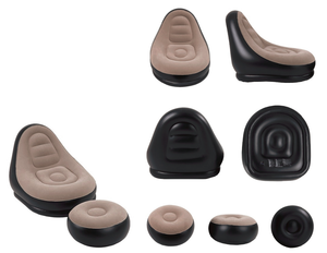 Inflable sofá cama escabel de PVC relajante de aire sofá taburetes perezoso sillón reclinable sofá inflable - Product Image 2