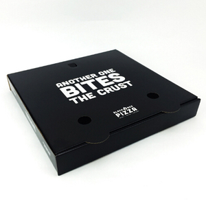 Custom Printed Black Corrugated Pizza <strong>Box</strong> 12 16 Inch <strong>Cardboard</strong> Food Delivery Packaging for Restaurants - Product Image 6