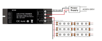 Contrôleur de variateur LED synchronisé avec télécommande à bouton RF