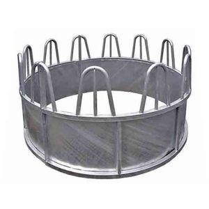 Aço bale loop top Entregando Equipamento portátil gado cavalo feno alimentador com telhado alimentadores animais