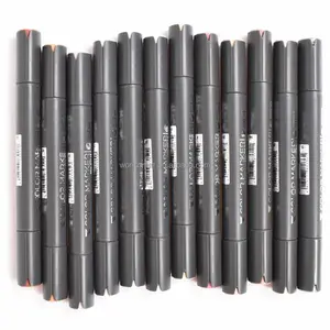 12 Cool Grey Kleuren Marker Pen Grijstinten Dual Head Art Markers Voor Manga Ontwerp Tekening School Student Leveringen