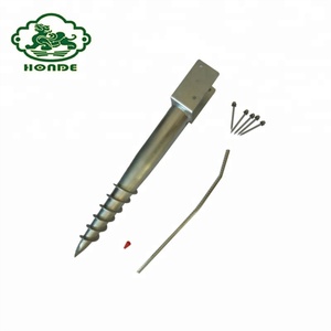 Piquet d'<span class=keywords><strong>ancrage</strong></span> au sol galvanisé <span class=keywords><strong>4x4</strong></span> pour la construction et les structures en bois - Product Image 3