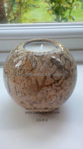 Round Marble <b>Tealight</b> <b>Candle</b> <b>Holder</b> - Product Image 1